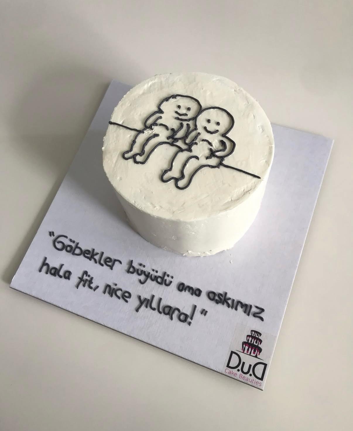 Çizim ve Karikatür Konseptli Butik Pasta – Kişiye Özel Eğlenceli Tasarımlar - Görsel 6